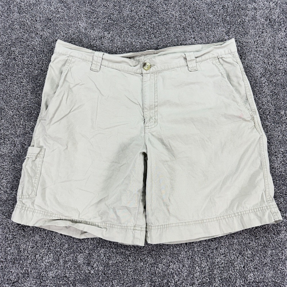 Columbia Shorts Mens 36 Beige Cargo Chino Pockets Button Casual Outdoor Work